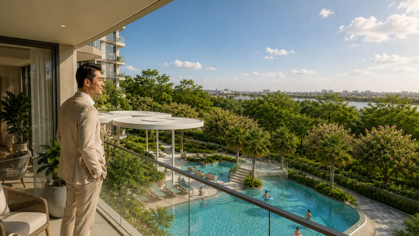 View từ tháp B1