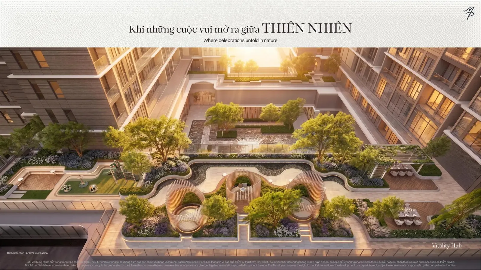 Sân vườn trung tâm