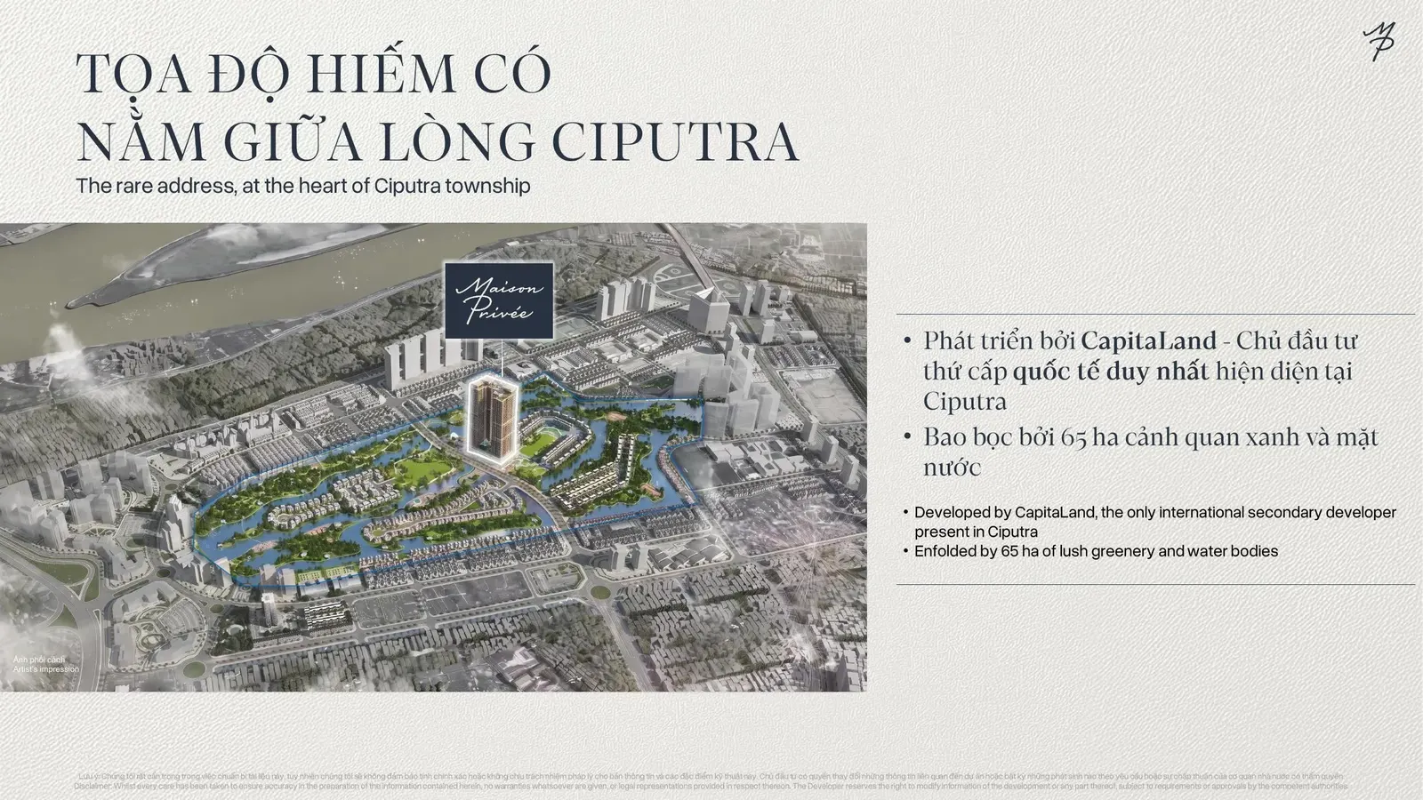 Vị trí giữa lòng Ciputra