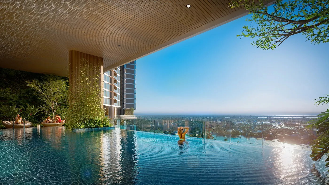 Hồ bơi vô cực tầng 20